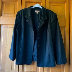 Linen blend suit jacket